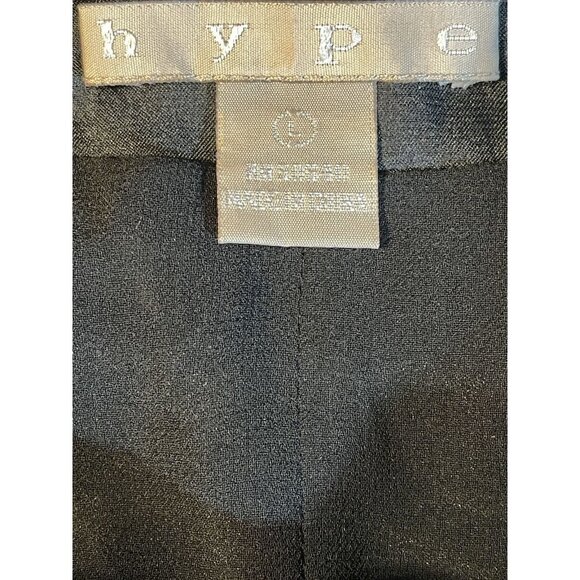 Hype L Black-White Sequin Lined Open Back Drawstring Cord Waist Sleeveless Top - Picture 6 of 6